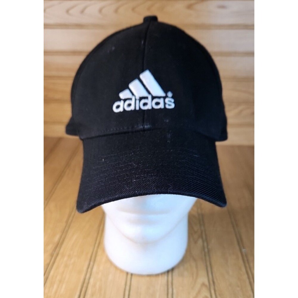 Adidas Climalite Dri Fit Hat Baseball Cap Adjustable Strap Back Black Adult Ball